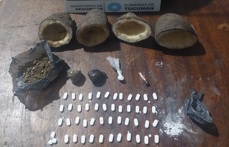 Trasladaban drogas en el interior de unas papas