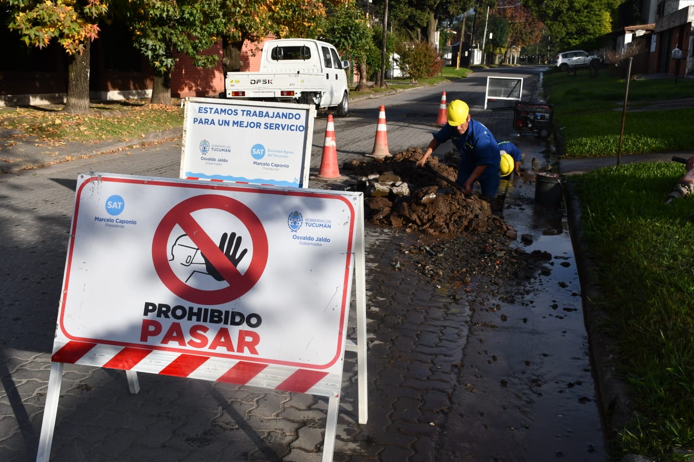 SAT: parte diario de obras que se efectúan en toda la provincia