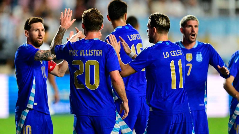 Argentina goleo a Puerto Rico en un partido amistoso disputado en Miami