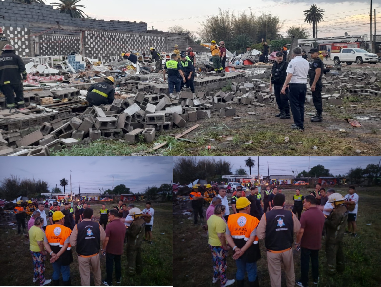 Tremendo desastre a raíz de una sorpresiva tormenta en Delfín Gallo